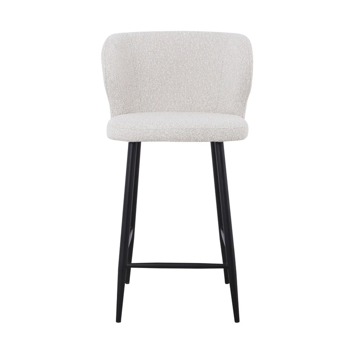 CBS8903-ST 65cm Bar Stool - Pearl Grey Boucle (Set of 2)