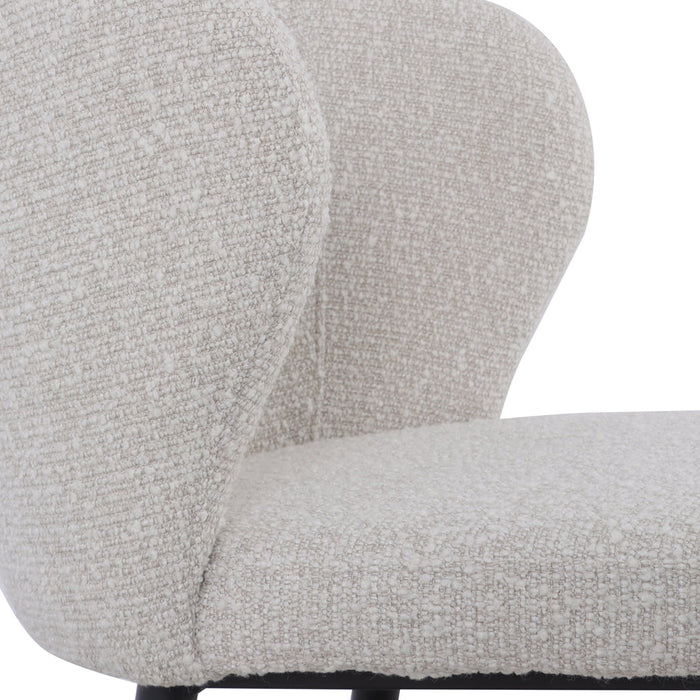 CBS8903-ST 65cm Bar Stool - Pearl Grey Boucle (Set of 2)