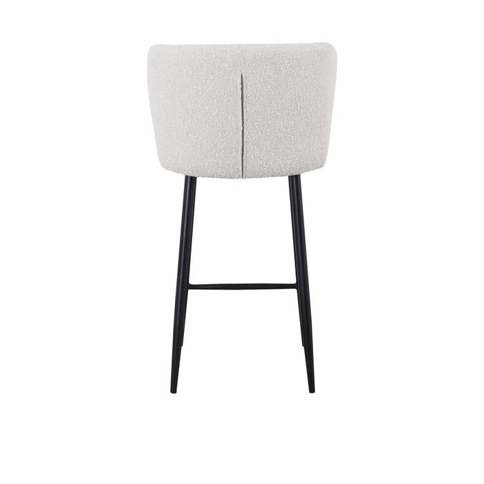 CBS8903-ST 65cm Bar Stool - Pearl Grey Boucle (Set of 2)