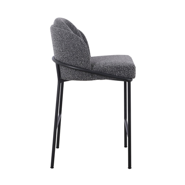 CBS8904-ST 65cm Bar Stool - Anthracite Grey Boucle (Set of 2)