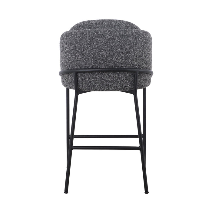 CBS8904-ST 65cm Bar Stool - Anthracite Grey Boucle (Set of 2)