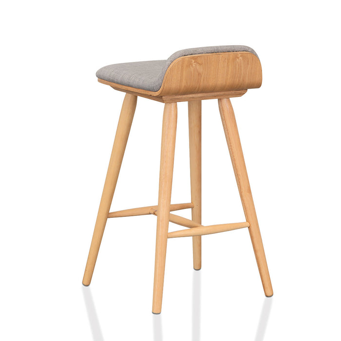 CBS937-DR 65cm Bar Stool - Grey - Natural