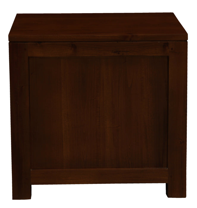 Amsterdam 1 Drawer Bedside Table (Mahogany)
