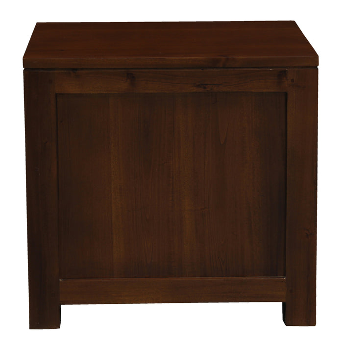 Amsterdam 1 Drawer Bedside Table (Mahogany)