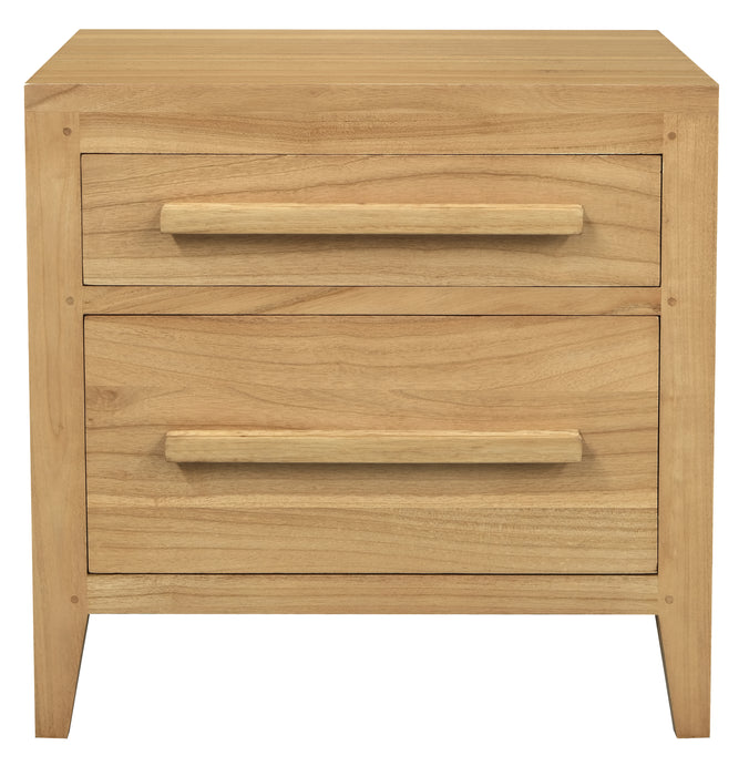 Dion 2-Drawer Bedside Table (Natural)