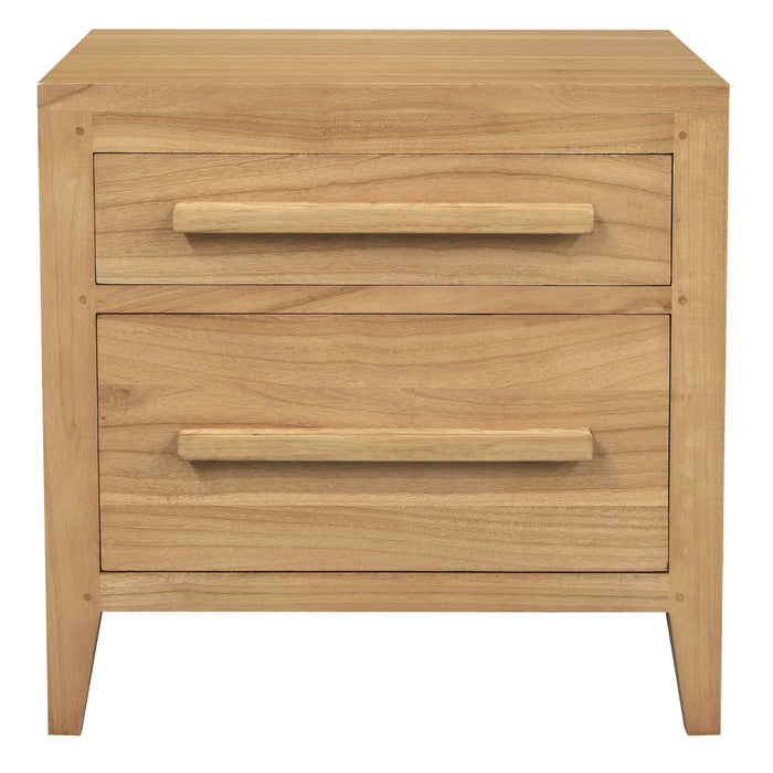 Dion 2-Drawer Bedside Table (Natural)
