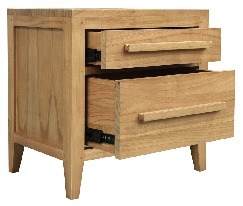 Dion 2-Drawer Bedside Table (Natural)