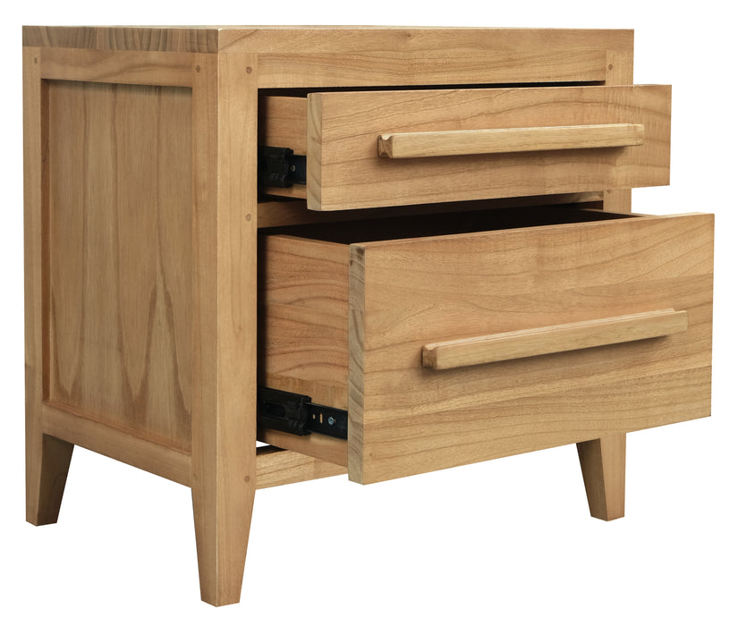 Dion 2-Drawer Bedside Table (Natural)
