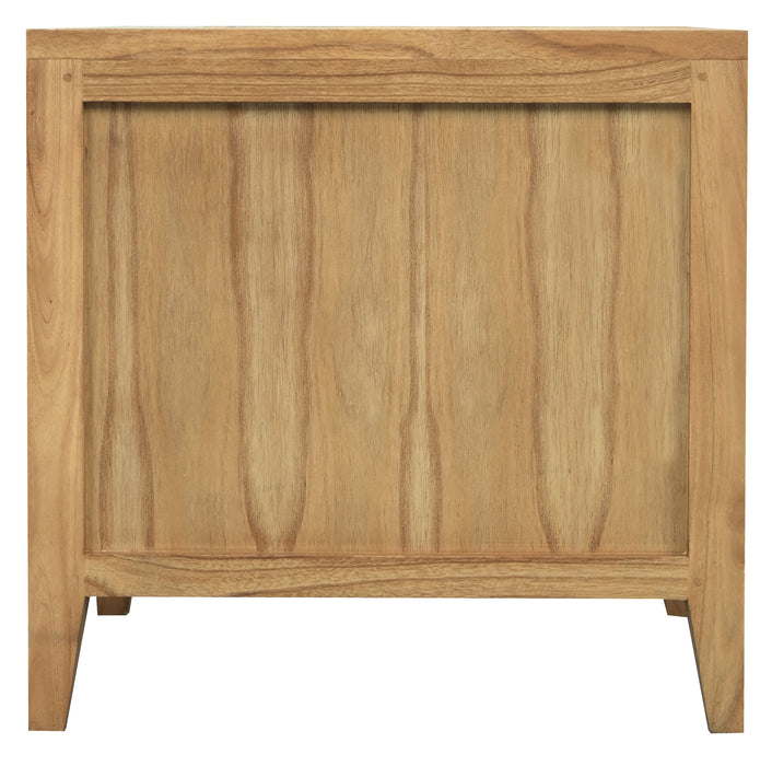 Dion 2-Drawer Bedside Table (Natural)