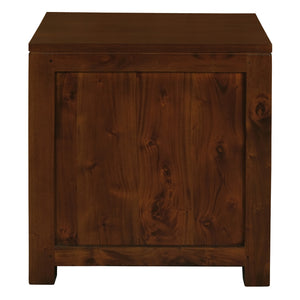 Amsterdam 2 Drawer Bedside Table (Mahogany)