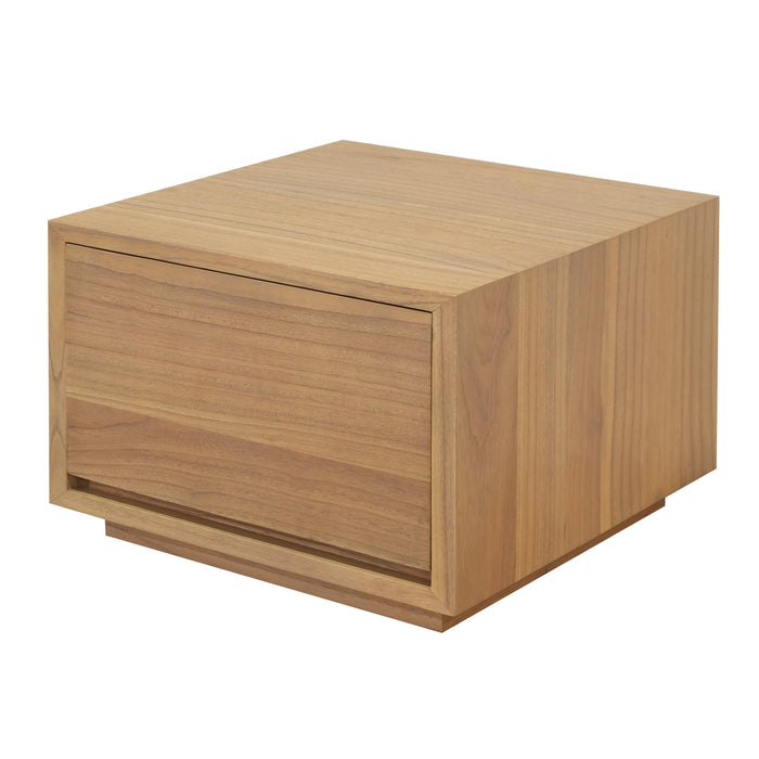 Oscar 1 Drawer Bed Low Side Table (Natural)