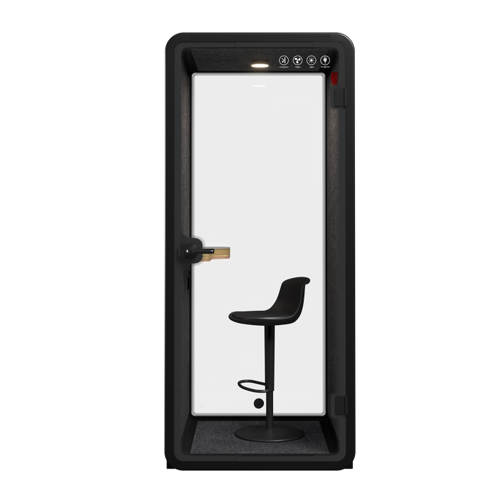 Silent Phone Booth Small Black by Humble Office