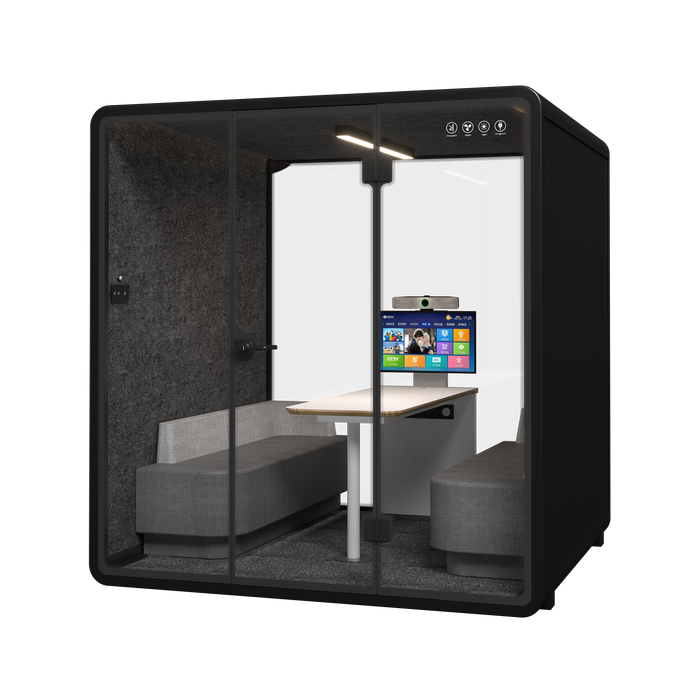 Silent Meeting Pod XL Black (4 Person) by Humble Office