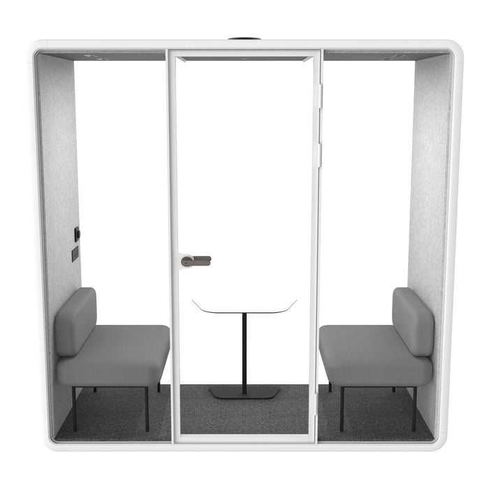 Evolve 2 Person Slim Large Meeting Pod - White by Humble Office