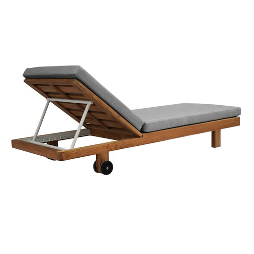 Sicily Teak Outdoor Sun Lounger - Raffinata