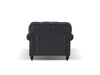 Barclay Arm Chair Black faux leather