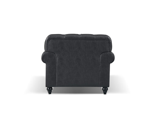Barclay Arm Chair Black faux leather