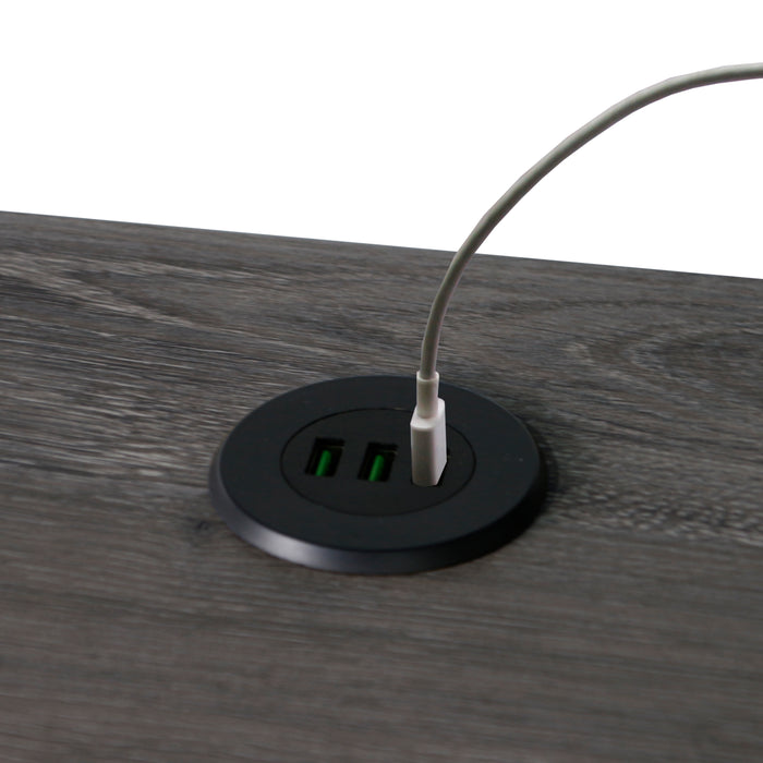 Beanca L-Shape Desk With Usb Charging Socket