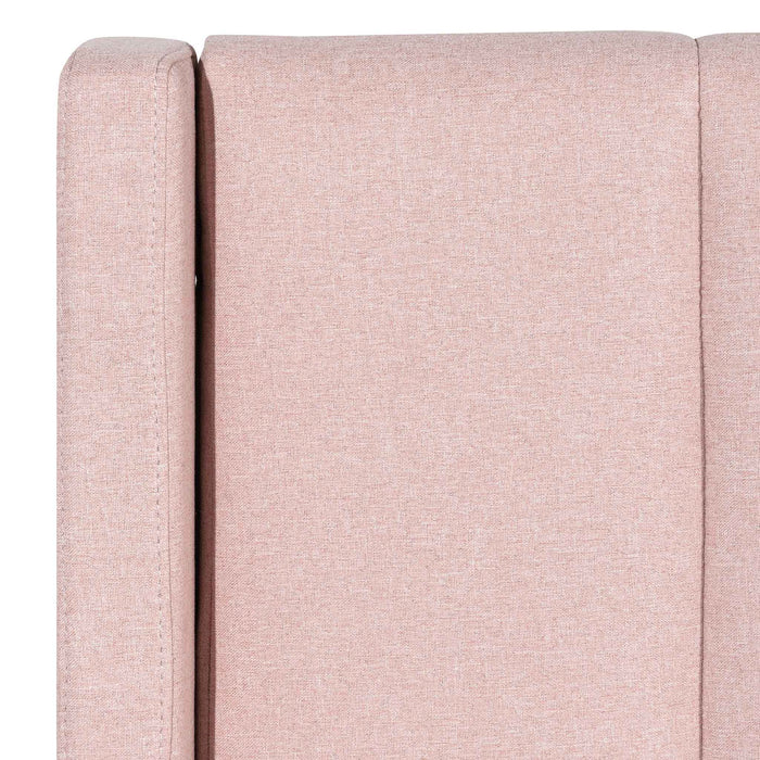 CBD6357-YO Fabric King Bed - Blush Pink with Storage