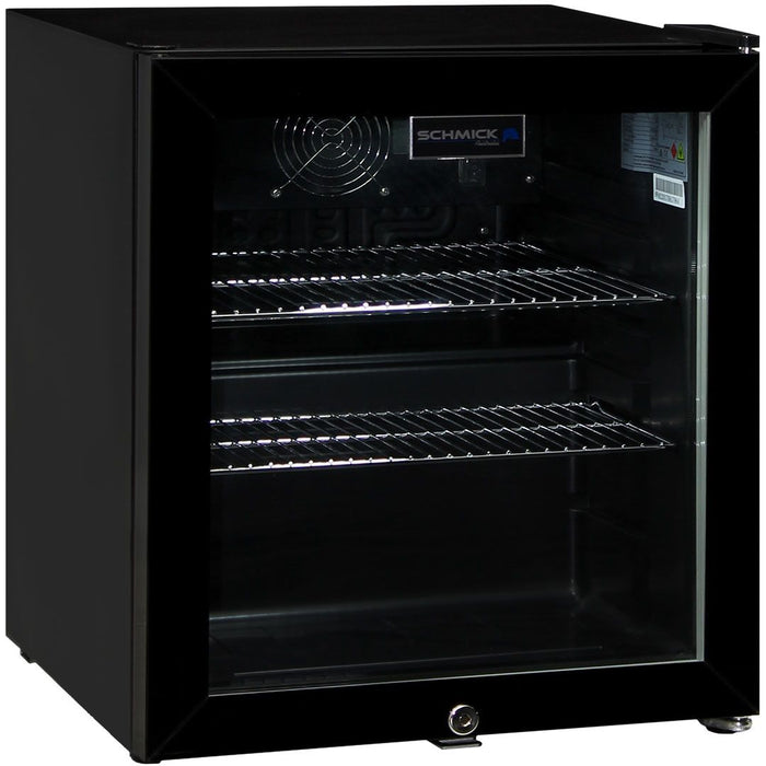 Schmick Glass Door Mini Bar Fridge With Lock / 38 Cans (Model: HUS-SC50AB)