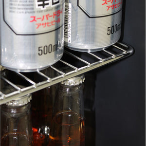 Schmick Black Tropical Double Glazed Glass Door Bar Fridge (Model: HUS-SC70-B)