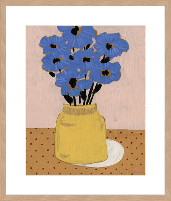 Blossoming Blues Wall Art