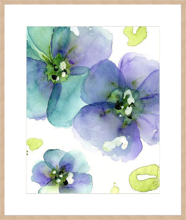 Blue Flowers Wall Art