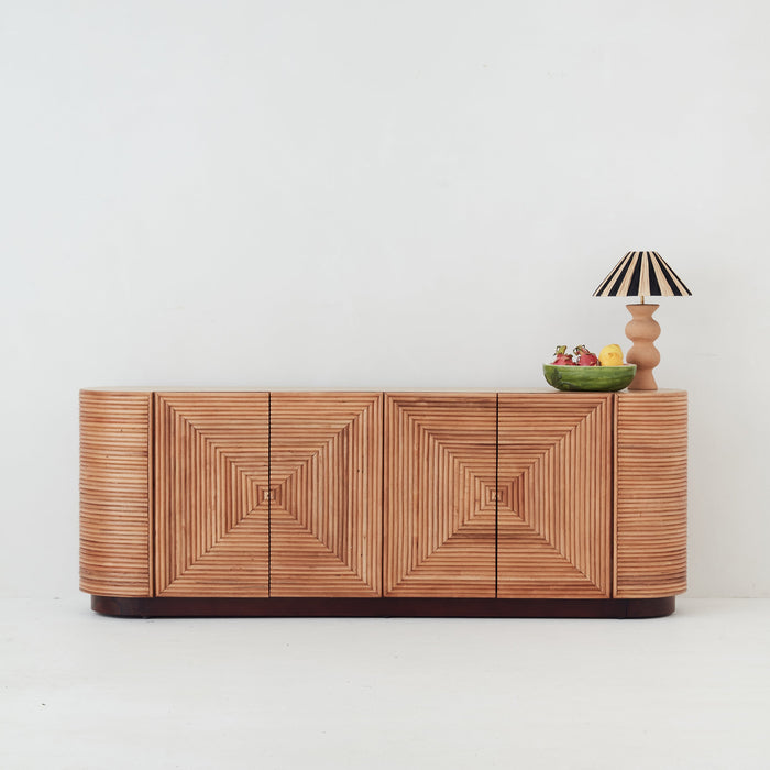 Panama Rattan 4 Door Buffet