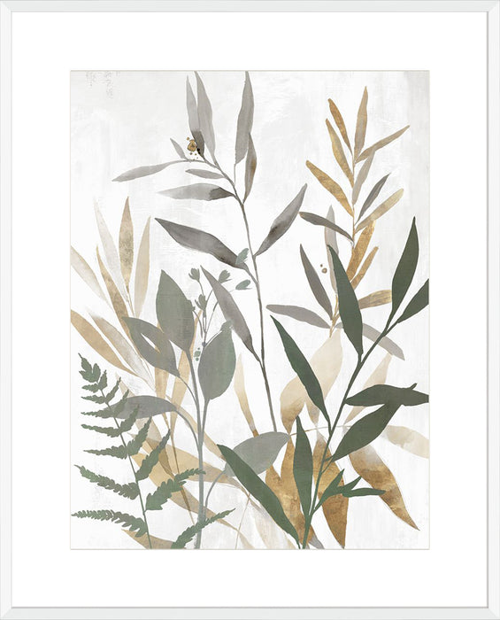 Botanical Blue Leaves II Wall Art