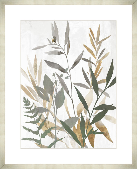 Botanical Blue Leaves II Wall Art