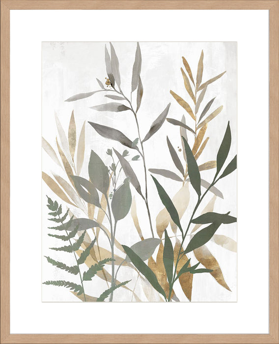 Botanical Blue Leaves II Wall Art