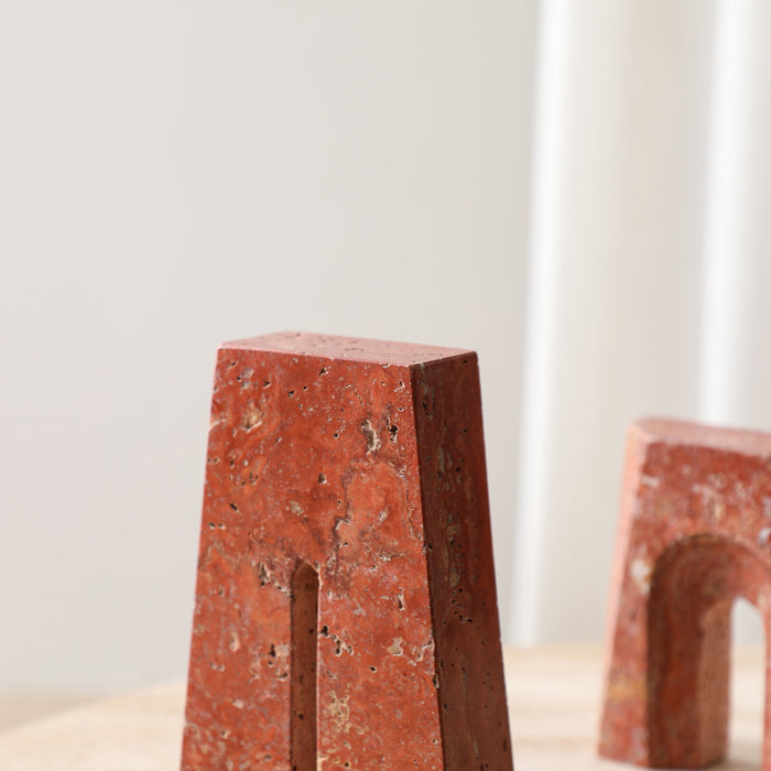 Brava Arch Hight Marble Sclupture - Red (CFB-T24002A)