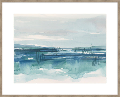 Bright Blue Marsh II Wall Art