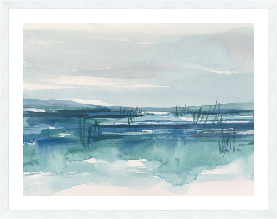 Bright Blue Marsh II Wall Art