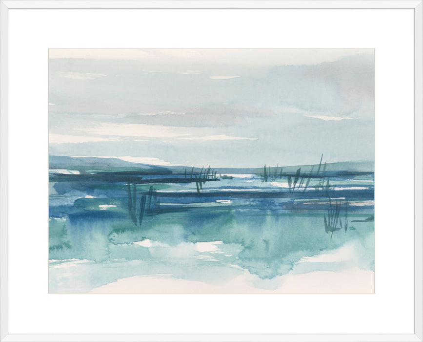 Bright Blue Marsh II Wall Art