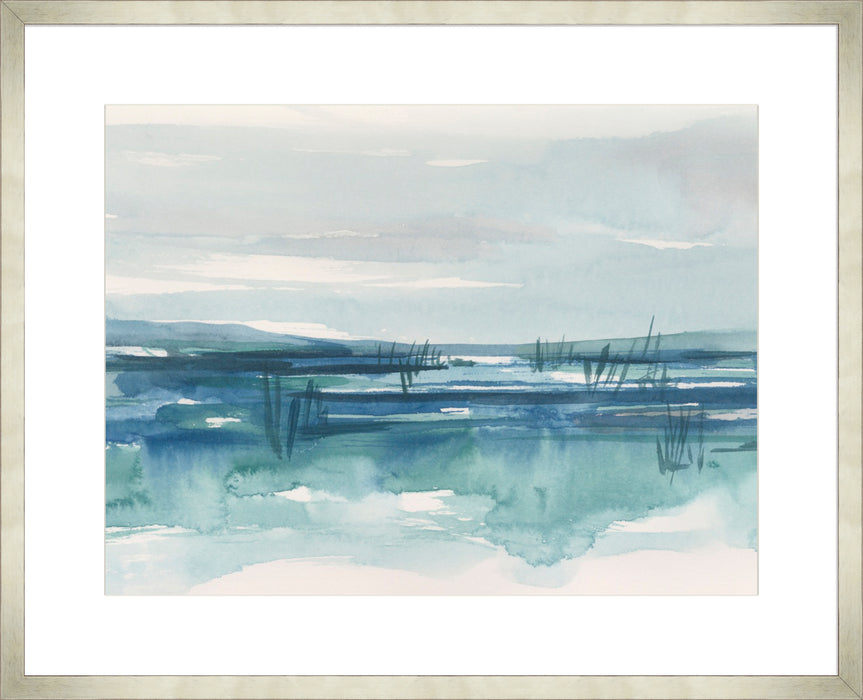 Bright Blue Marsh II Wall Art
