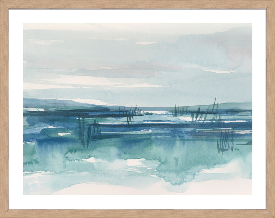 Bright Blue Marsh II Wall Art