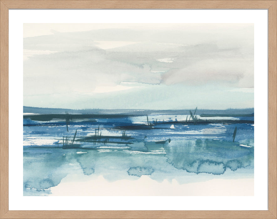 Bright Blue Marsh I Wall Art