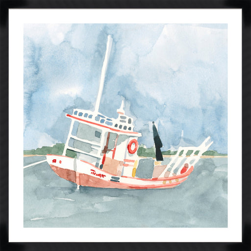 Bright Fishing Boat II Wall Art