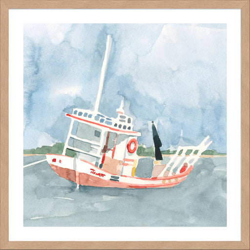 Bright Fishing Boat II Wall Art