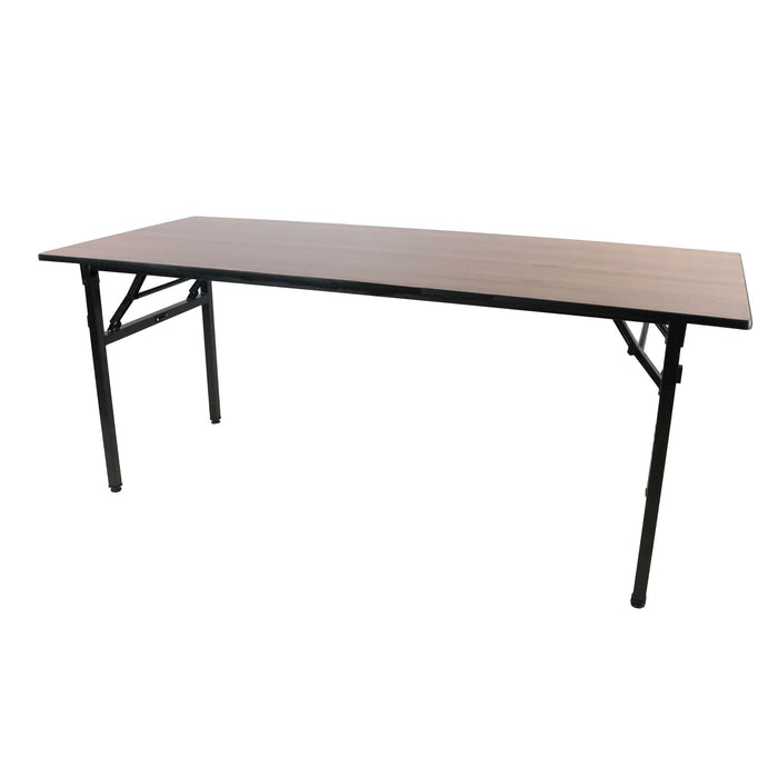 Durafurn Brooklyn 1830mm x 760mm Trestle Table - Wenge / Black T Mould Edging