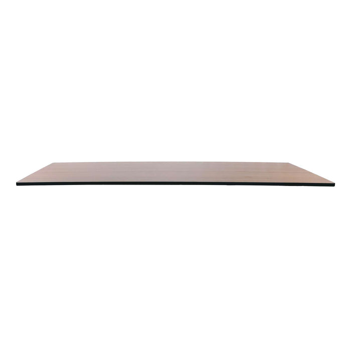 Durafurn Brooklyn Banquet Table Top - 1830mm x 760mm - Wenge / Black T Mould Edging