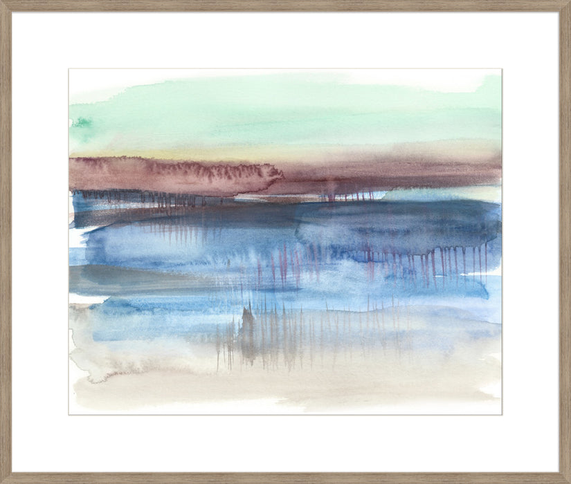 Burgundy Horizon II Wall Art