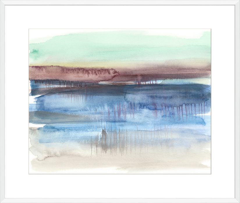 Burgundy Horizon II Wall Art