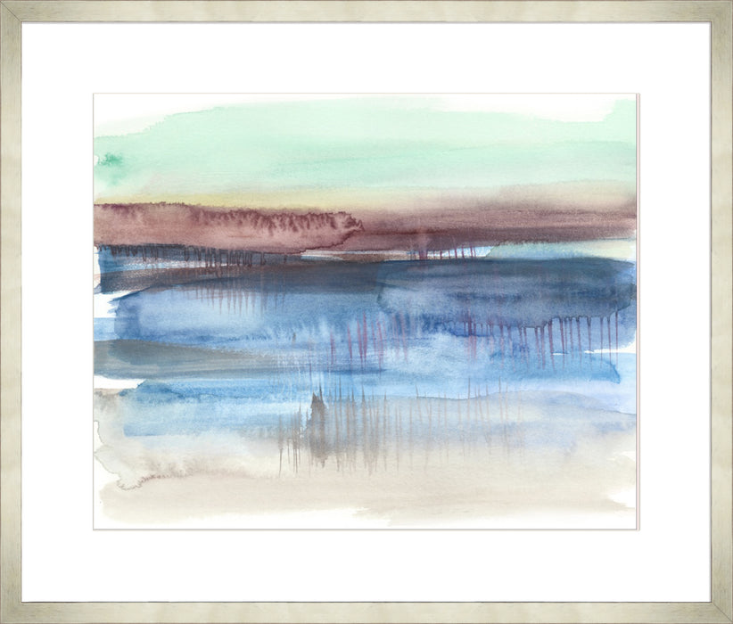 Burgundy Horizon II Wall Art