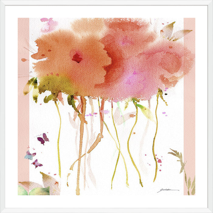 Butterfly Blossoming Wall Art