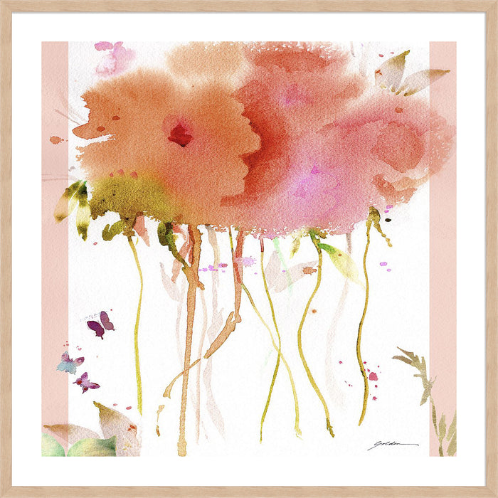 Butterfly Blossoming Wall Art