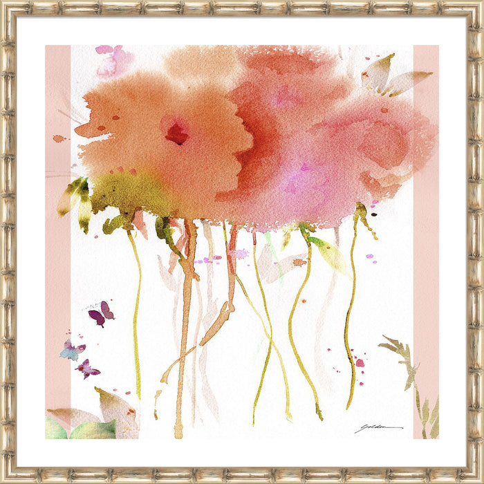 Butterfly Blossoming Wall Art