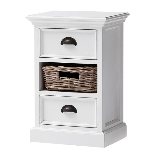 NovaSolo Bedside Storage Unit with Basket