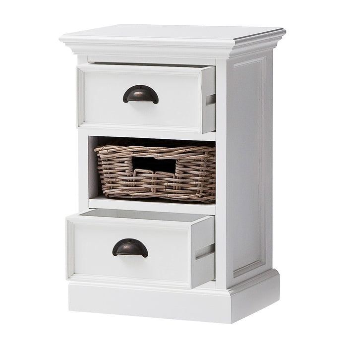 NovaSolo Bedside Storage Unit with Basket